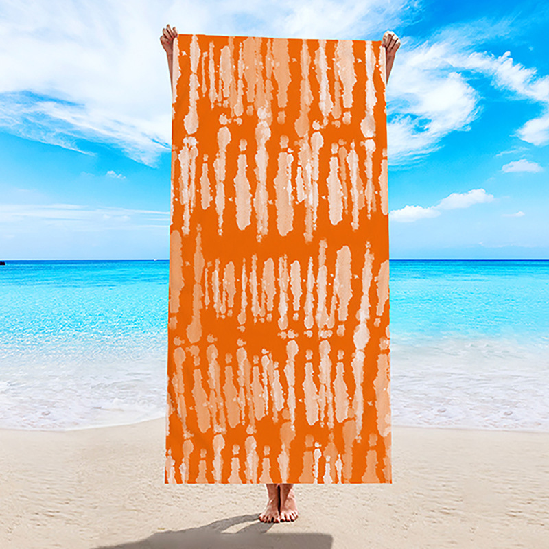 Toalla de playa transfronteriza, toalla de secado rápido, toalla de baño de microfibra, comercio exterior, Amazon, chal de natación con estampado digital europeo y americano