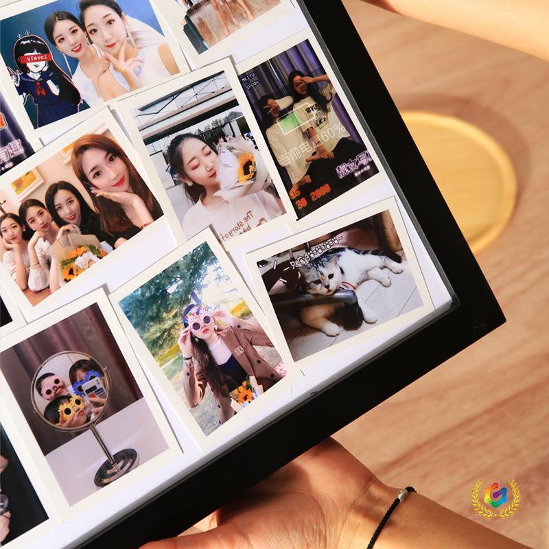 ♫ Photo Frame Wall Hanging Polaroid Photo Couple DIY Gift Solid Wood Large Picture Frame Photo Stand Solid Wood