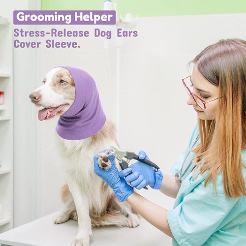 Cat and dog grooming earmuffs, anti-noise, ear muffs, neck scarf, warm, decompressive, anti-stress, soothing headgear, pet scarf