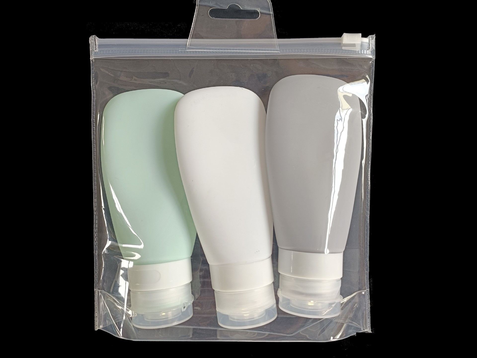 Traje de sub-botella de viaje botella de silicona cosmético a prueba de fugas champú portátil Gel de ducha almacenamiento vacío apretón