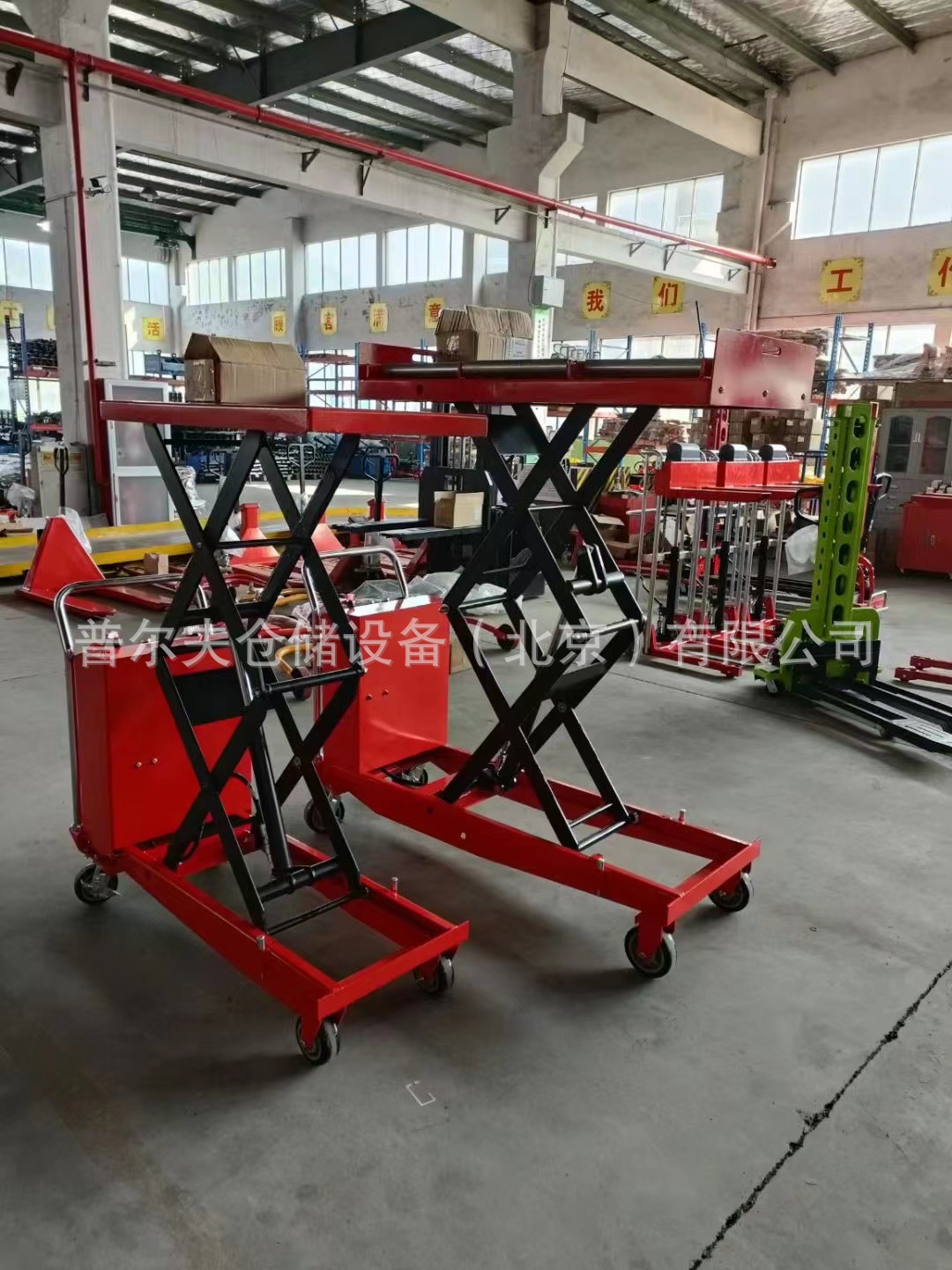 电动 手动液压升降平台车 滚筒   滚珠