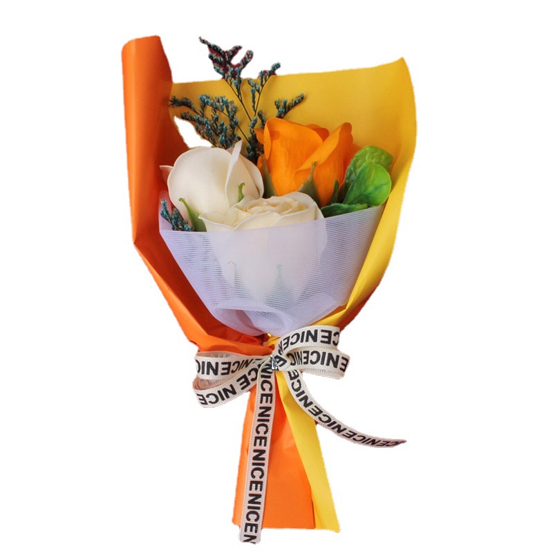 Sanba Festival regalo avanzado hecho a mano ramo para novia Rosa jabón ramo caja de regalo decoración de la boda regalo de mano