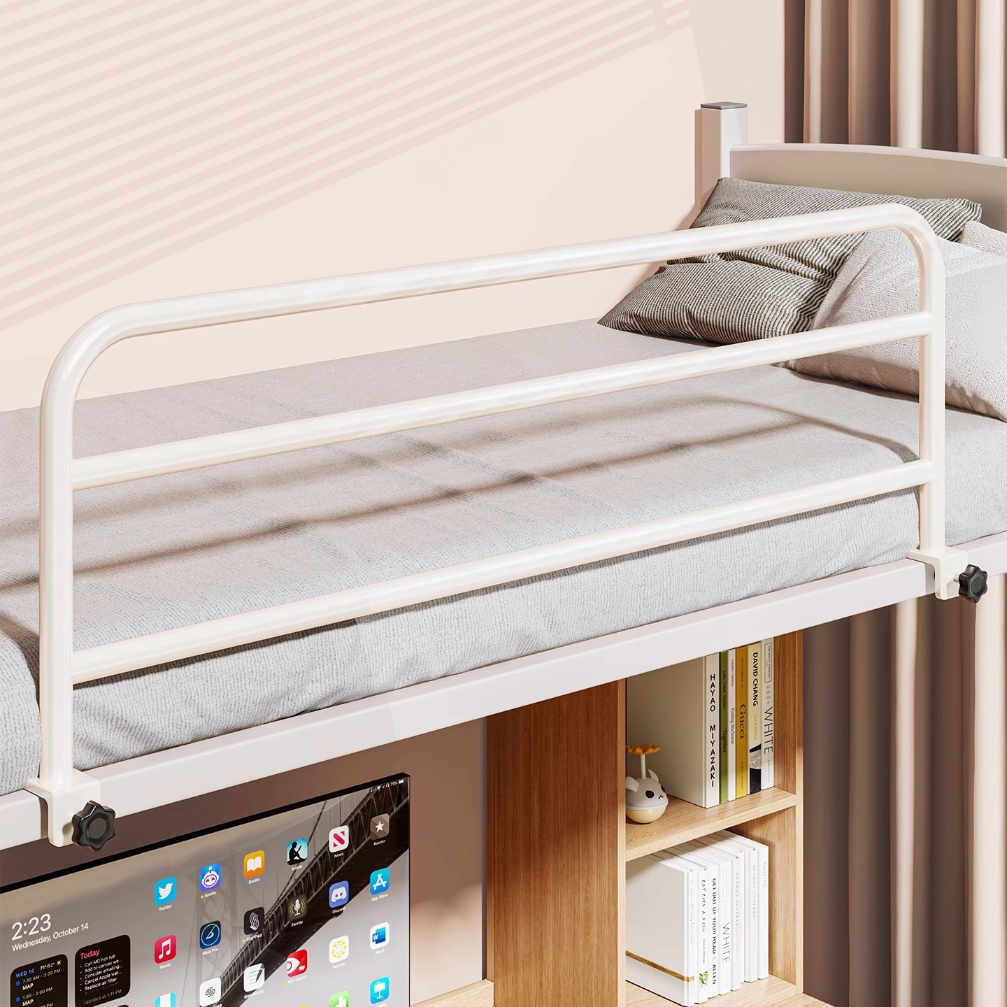 Student Dormitory Anti-Fall Bedside Guardrail Upper Bunk Heightened Fence Barrier Universal Children's Anti-Fall Bed Guardrail