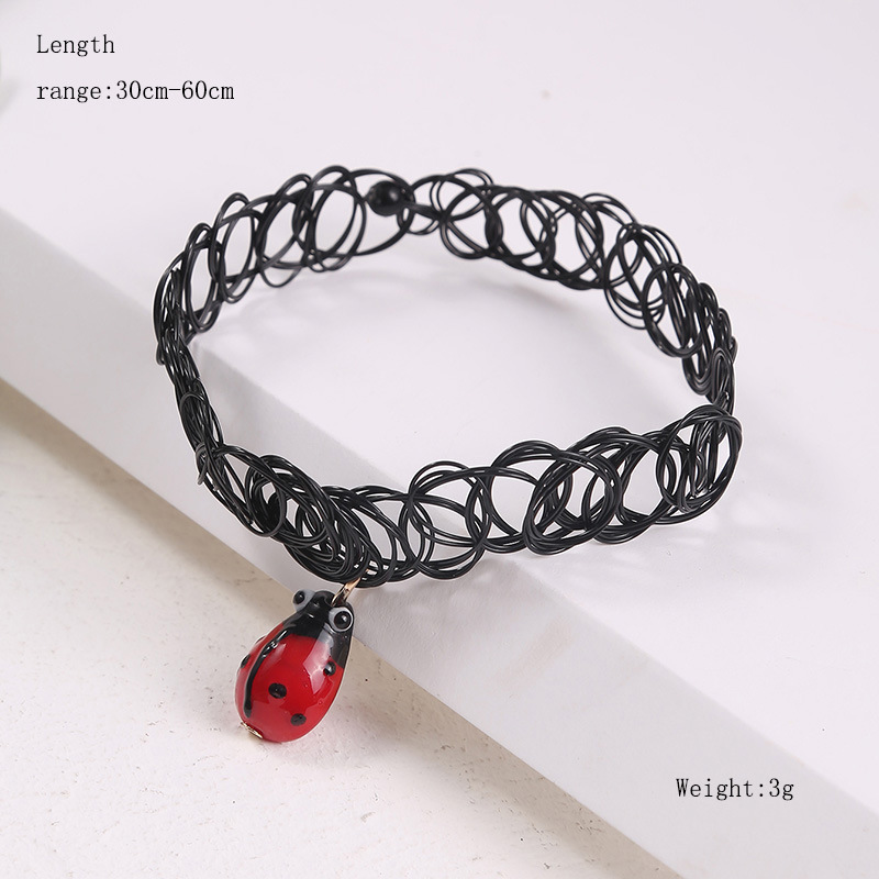 Simple Seven Star Ladybug Elasticity Necklace Wholesale display picture 2