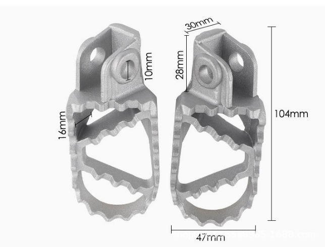 Suitable for Ktm50Sx 1998-2020 Off-Road Motorcycle Aluminum Precision Die-Cast Foot Pedals