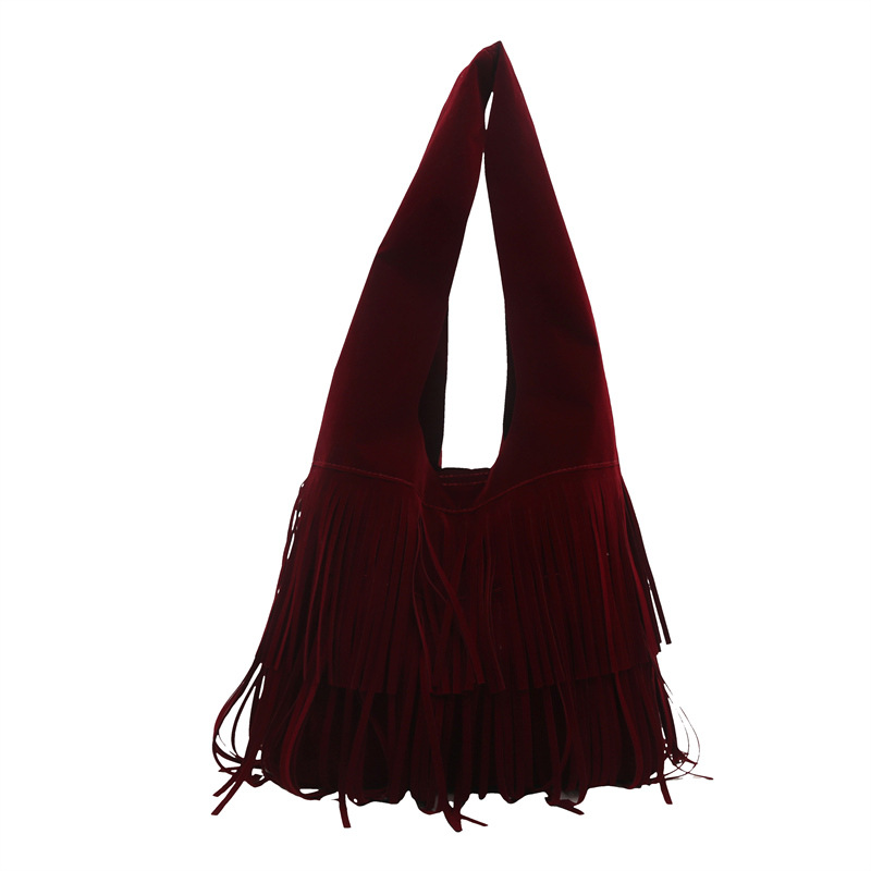 2025 primavera nueva moda texturas retro simple gran capacidad relajada humedad bolso de hombro de mujer