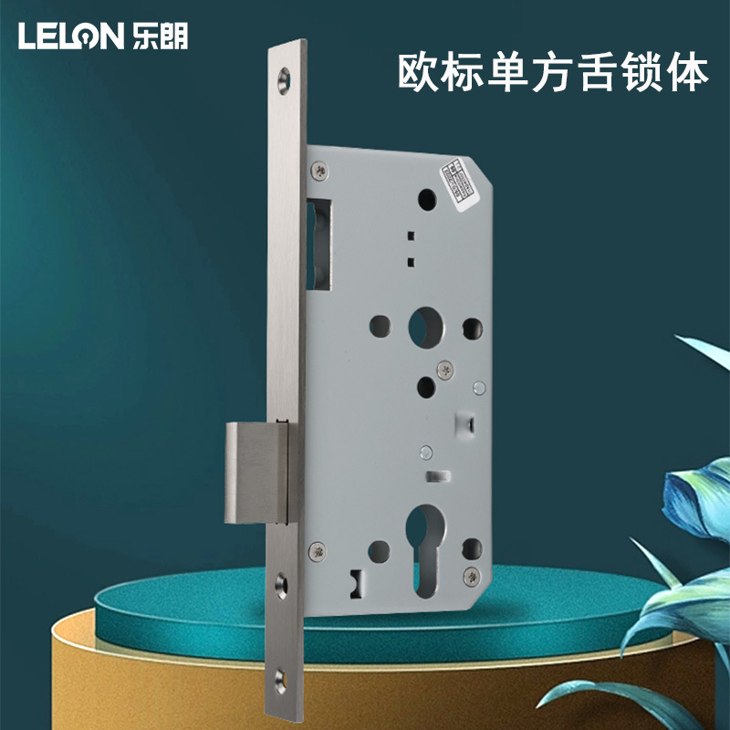 Cuerpo de cerradura de puerta de pozo de tubo de incendio de acero inoxidable 304 personalizado Cuerpo de cerradura de fuego de canal certificado CE Cuerpo de cerradura de lengüeta cuadrada única estándar europea