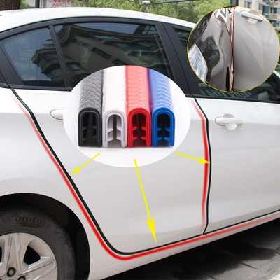Car bumper strip wholesale car door sealing strip full car decoration U-shaped strip scratch-proof rubber strip paste-free protective strip