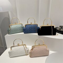女性のための軽くて豪華なパーソナライズされたチェーンクロスボディバッグ 2025 新しいトレンディなハイエンドスタイル多用途クリップ口絶妙なショルダーバッグ