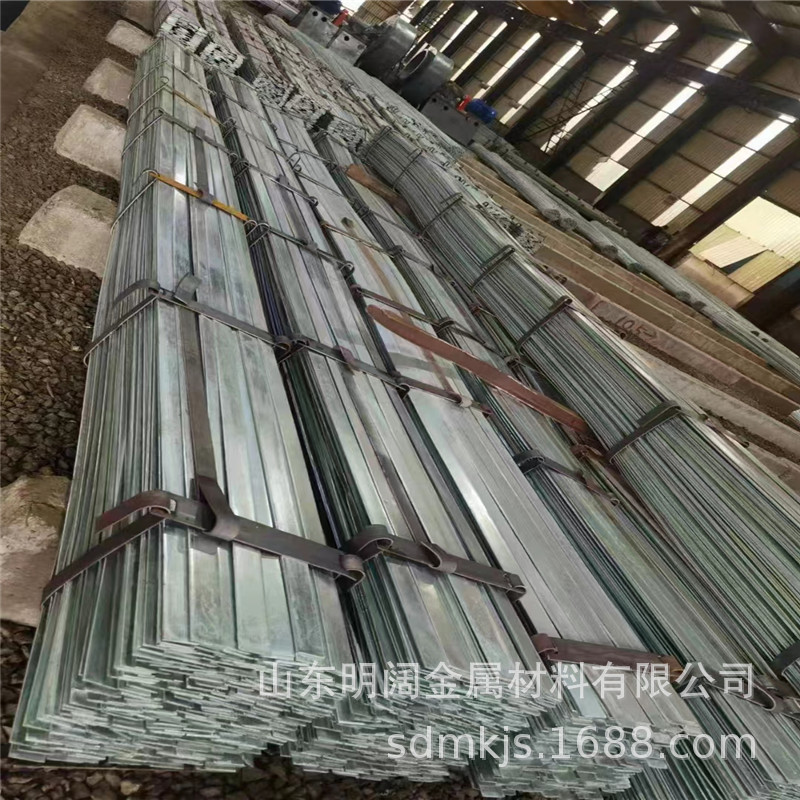 厂家现货供应热镀锌扁钢 50*8镀锌扁钢 避雷接地用镀锌扁铁装置