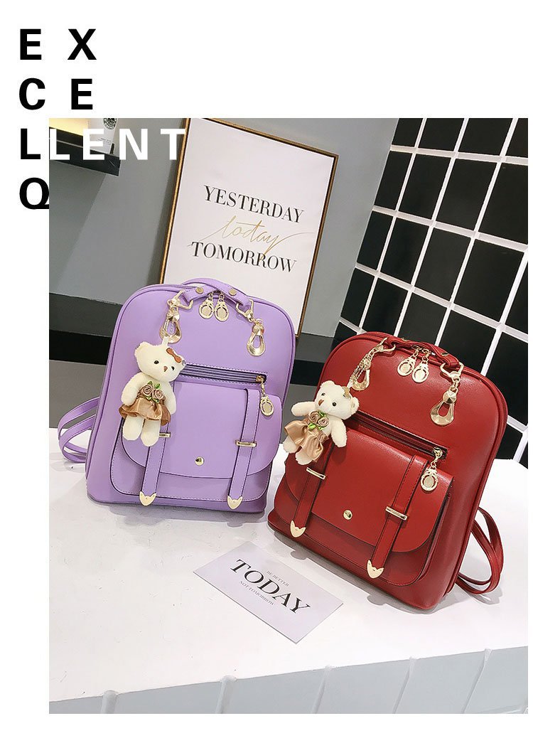 New style backpacks for women, fresh and cute student fashion and casual Korean-style women's bags, cross-border one-piece shipping worldwide undefined