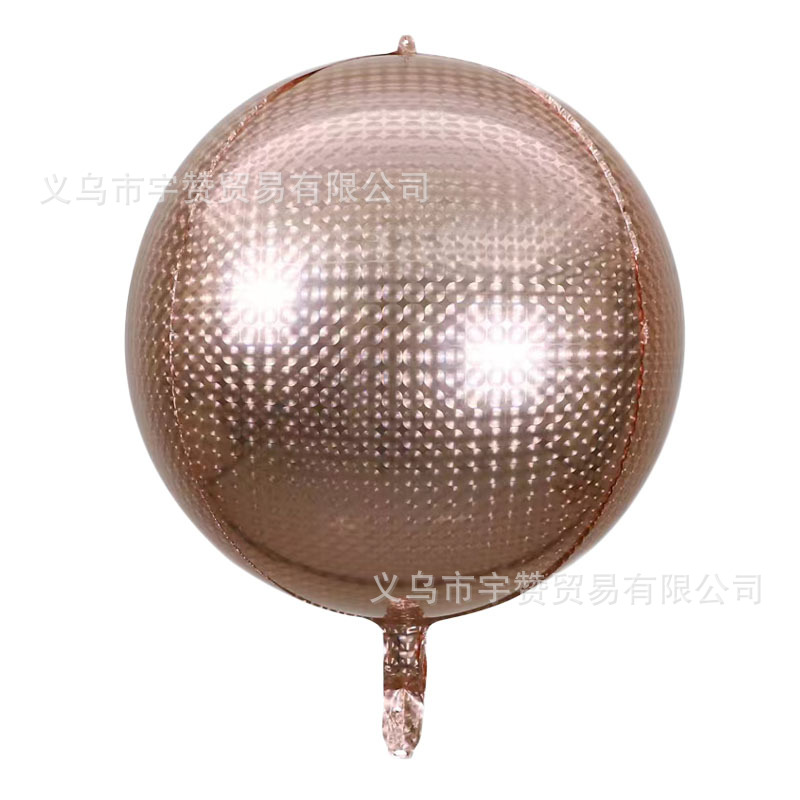 钢珠4D球玫瑰金