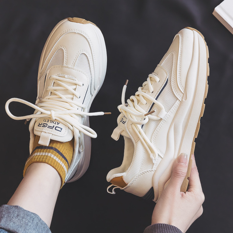 Forrest Gump schoenen voor dames 2023 nieuwe lente nieuwe ademende mesh sportstijl witte schoenen ins trend groothandel_voghion.com