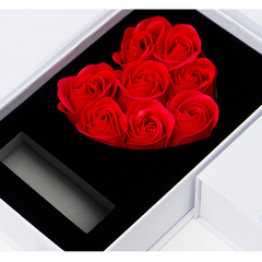 廠家直供口紅禮盒情人節禮物玫瑰花盒禮品包裝禮盒禮品袋生日禮物