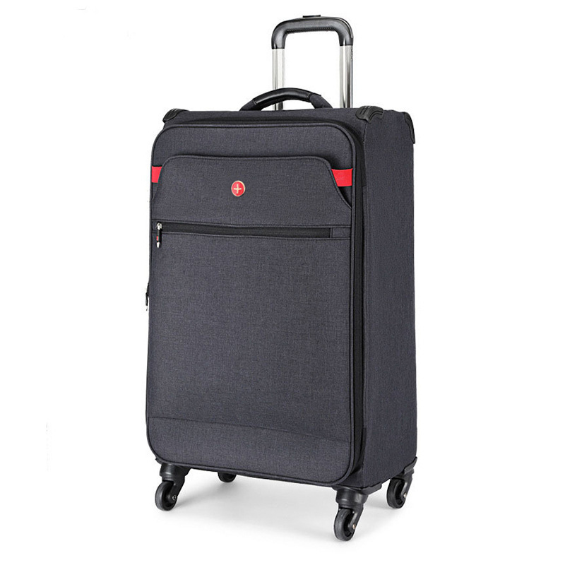 Swiss Army Knife Aristocratic Family Ultra Light Luggage Large Capacity Universal Wheel Trolley Case Factory Computer Case Oxford Cloth New
