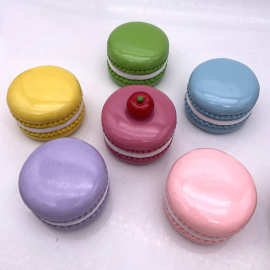 可爱立体仿真树脂马卡龙奶磁性冰箱贴家居装饰留言贴批发甜品蛋糕