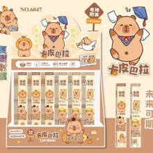 新款卡皮巴拉卡通中性笔盲盒笔高颜值限定款按动签字笔动漫ST水笔