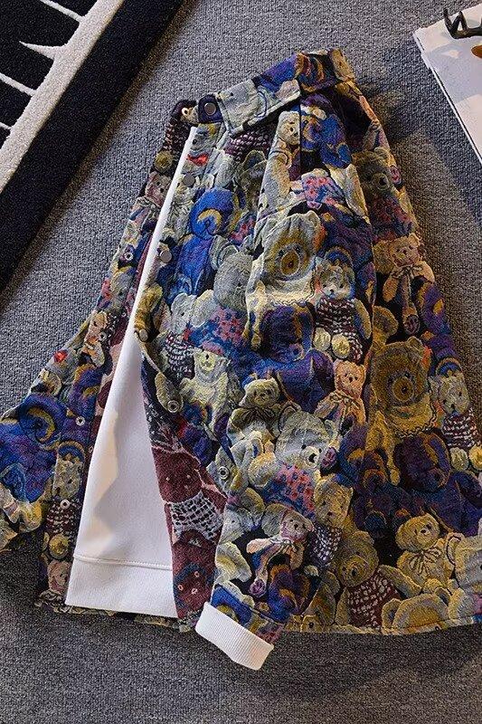 2025 Frühling und Herbst Cool für Männer, Ins High Street Trendy Brand, Harajuku Style, koreanische Version, Loose Fit Jacke_voghion.com