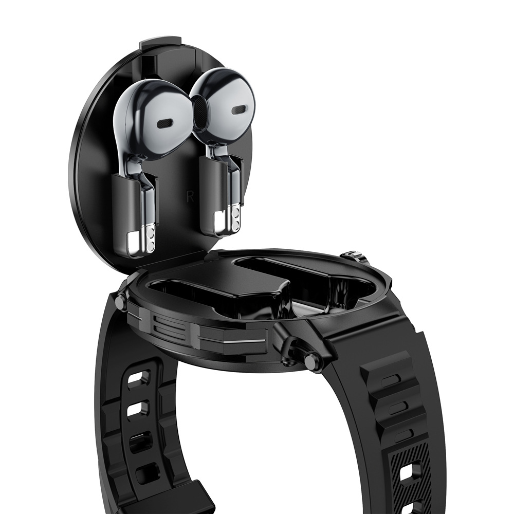 Huaqiangbei D11 auricular Bluetooth reloj inteligente dos en uno llamada Bluetooth frecuencia cardíaca presión arterial oxígeno en sangre ejercicio de salud