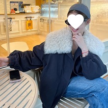 皮草进口托斯卡纳皮毛一体皮草外套派克羽绒棉服韩版大衣女