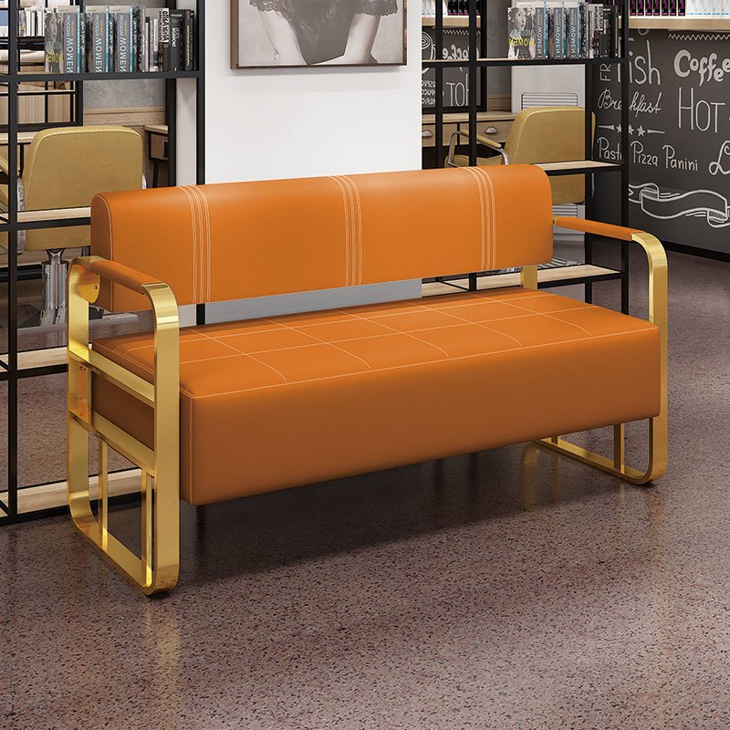 Oficina de recepción pequeño sofá barbería silla de espera ropa salón de belleza barbería sala de descanso silla barbería
