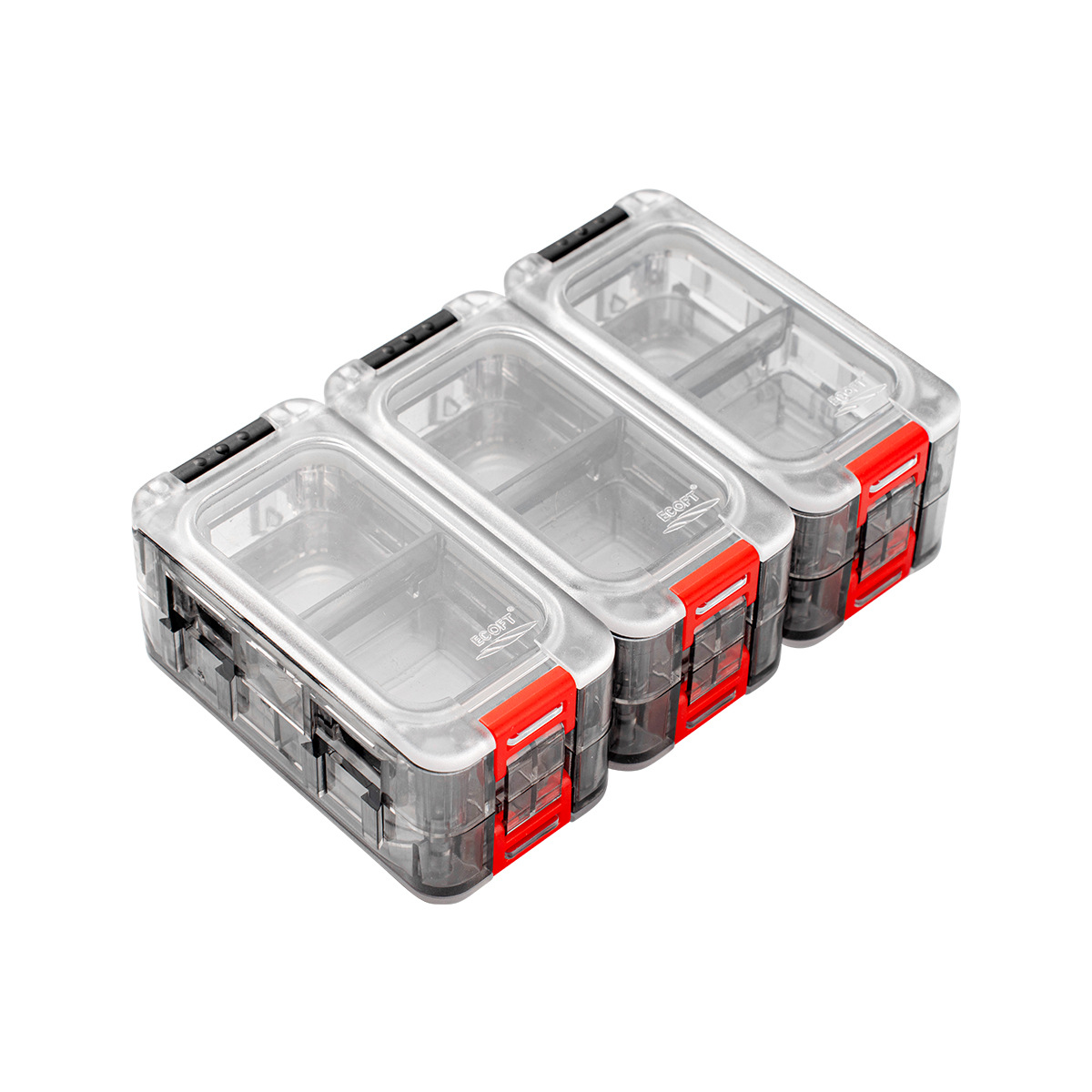 Caja de cubo mágico caja de cebo Luya caja de herramientas de empalme de doble capa caja de cebo duro caja de accesorios de almacenamiento caja de ECOFT fábrica al por mayor