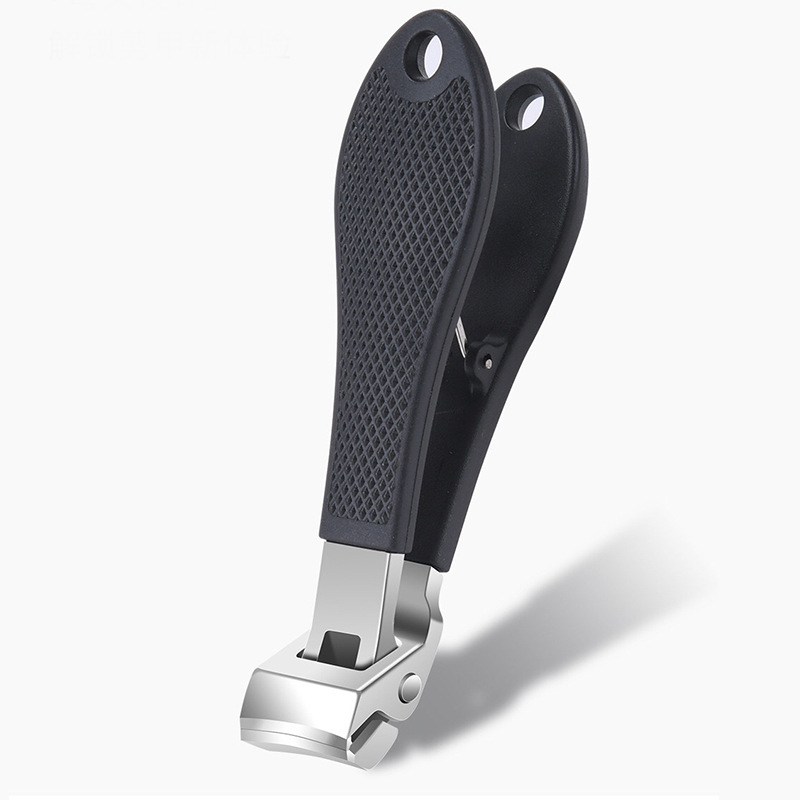 Stainless Steel Nail Clippers Anti-Splash Nail Clippers Elbow Large Opening Nail Clippers Thick Nails Special Manicure Tools