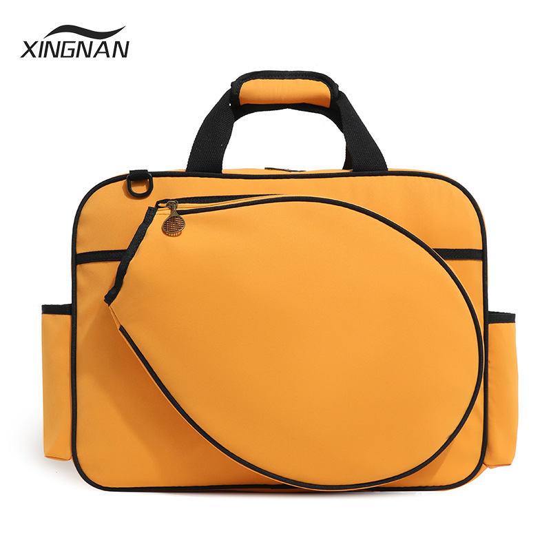 Transfronterizo 2025 nueva bolsa de tenis de mujer portátil de hombro de mano bolso de pelota masculino de gran capacidad bolso de raqueta coreana