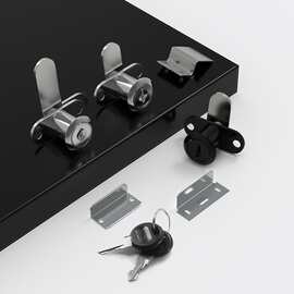 201双开柜门锁七字型锁柜锁7字锁片转舌锁衣柜双开门柜锁量大从优