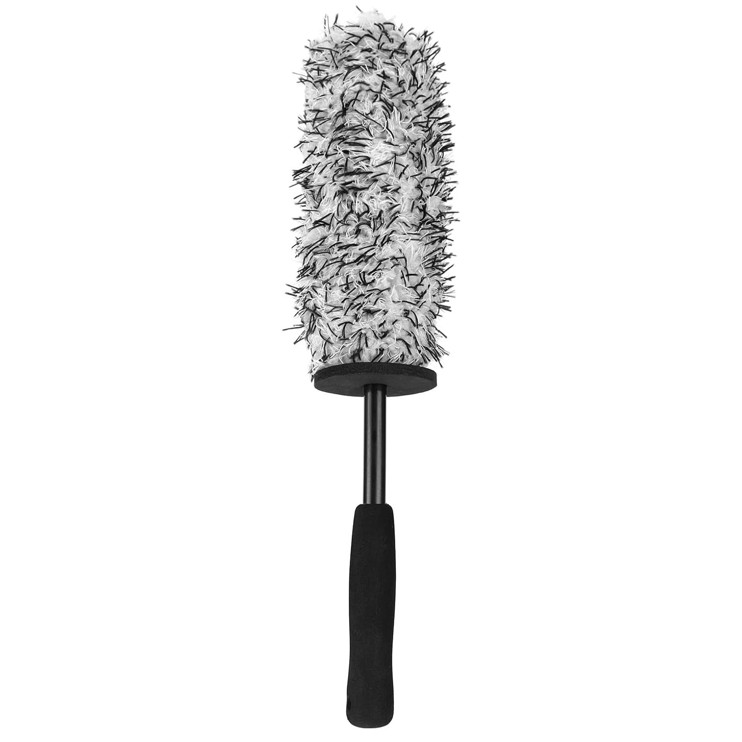 Microfiber Twisted Long-Handled Tire Brush Car Wash Tool Decontamination Dust Duster Plush Car Wheel Hub Cleaning Brush