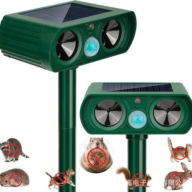 Repelente solar para ratones, colorido al aire libre, jabalí, pájaro, repelente ultrasónico para animales, repelente de serpientes por vibración de alta potencia image 4