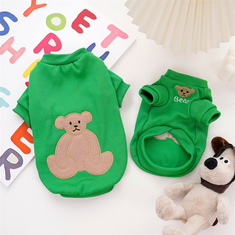 290 Oso bordado grande verde