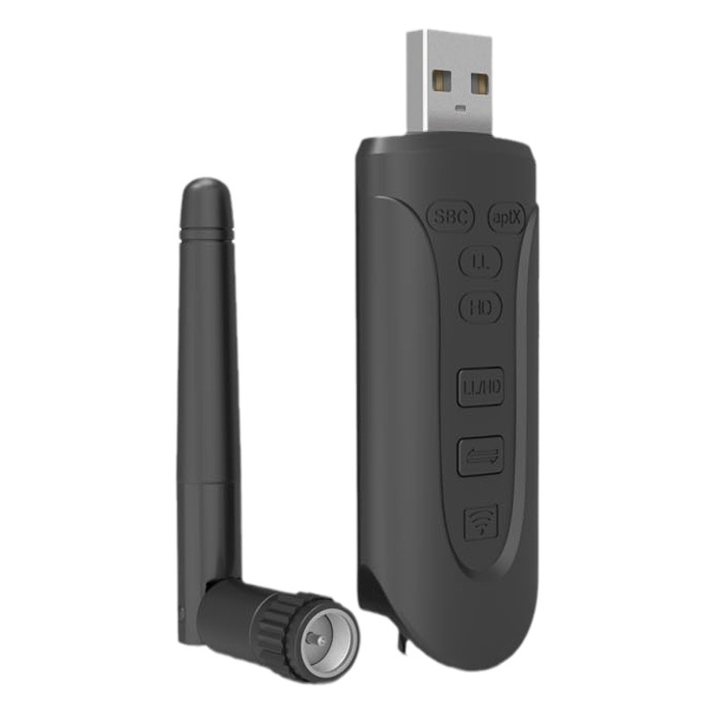 2022 nuevo Bluetooth 5,3 transmisor Qualcomm chip aptx HD soporte call back ordenador uno a dos