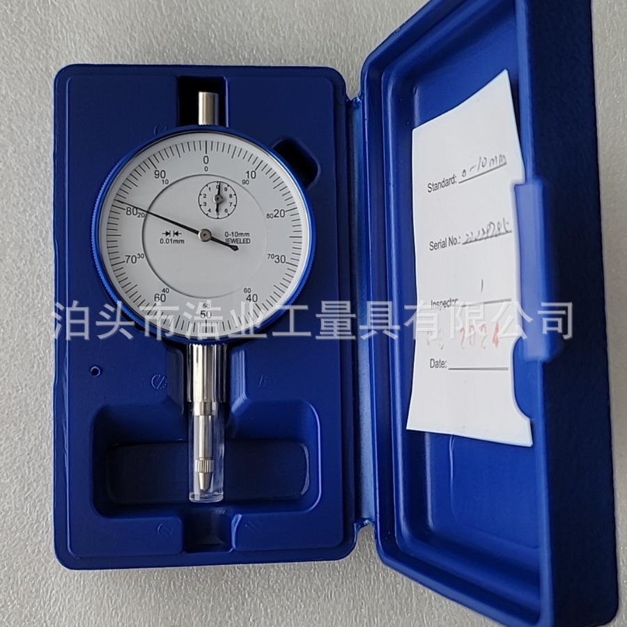 指针式百分表带中心耳后盖0-0.25寸英制机械百分表0-3百分表厂家