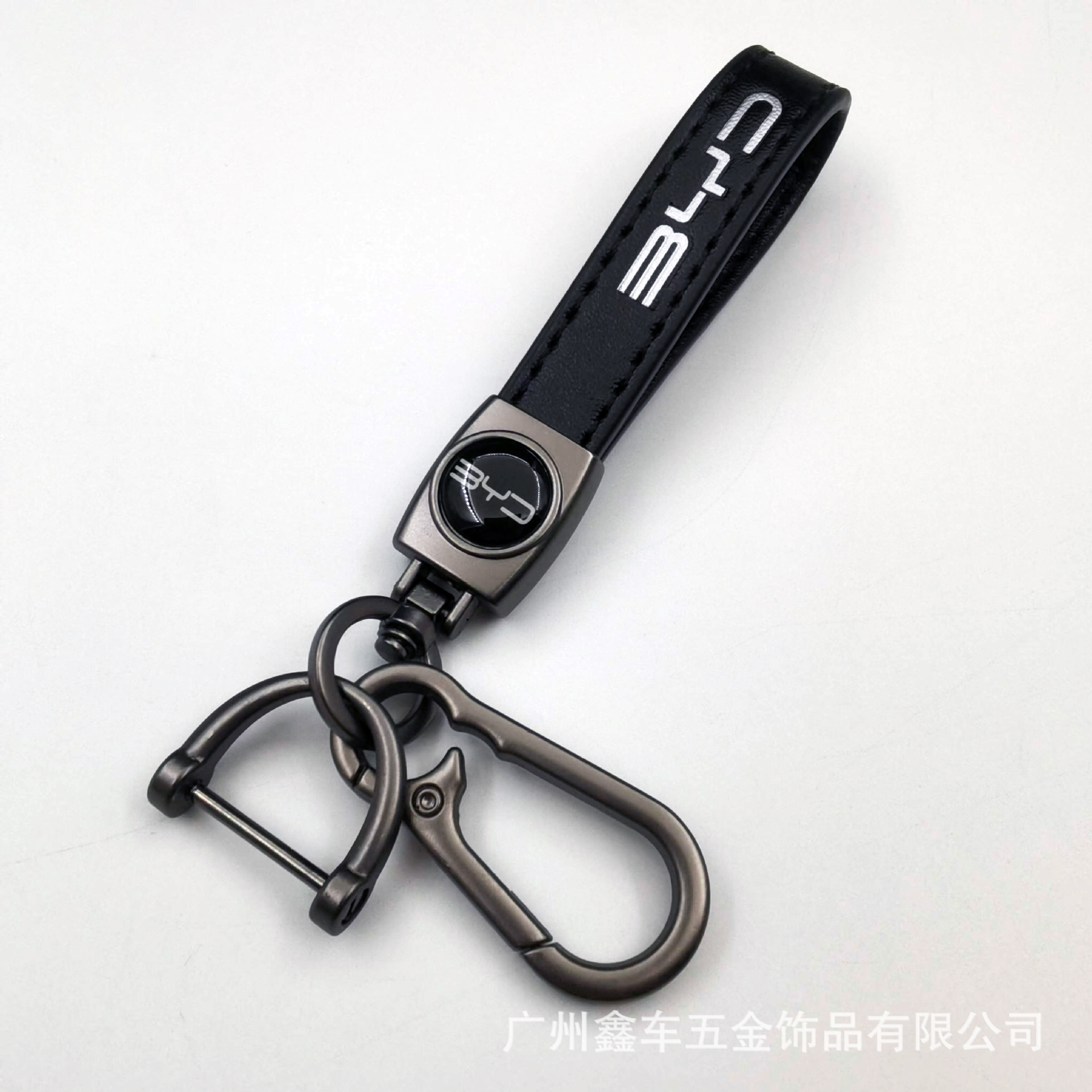 Keychain de piel de cordero transfronteriza logotipo de automóvil llavero de negocios hombre llavero colgante fábrica al por mayor