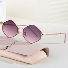 多边形墨镜女高级感2025新款欧美时尚太阳镜开车防紫外线眼镜跨境