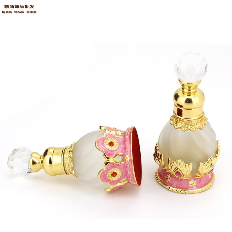 精油饰品网15ml粉莲花底座香水瓶4.jpg