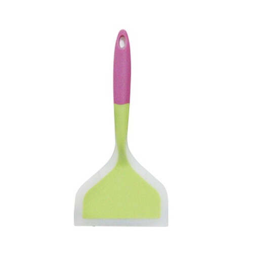 Wholesale half-transparent silicone spatula, kitchen tools, stir-frying spatula, two-color frying spatula, cooking utensil spatula