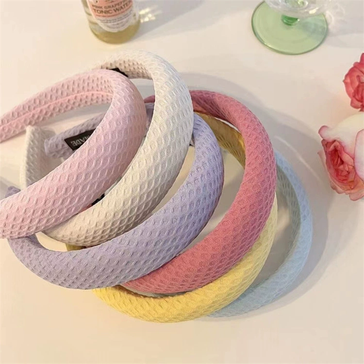 Sponge headband for face washing, universal hair accessory, Korean style, handmade