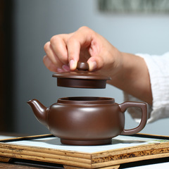 宜興原礦紫砂壺手工製作茶壺功夫茶具套裝禮品盒定家用養生壺