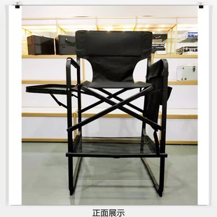 2021 New Aluminum Alloy High Backrest Folding Makeup Chair Outdoor Portable Folding Director Chair European Style Hairdressing Chair