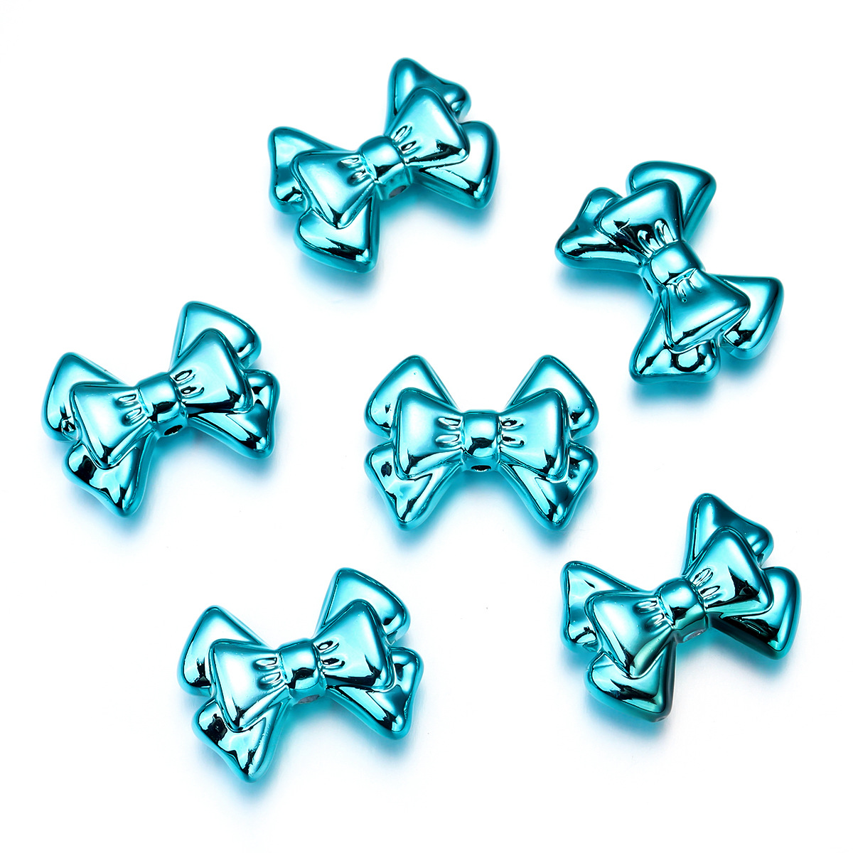 35g Weight Beads Jewelry Making Type DIY Jewelry Accessories Classification 10 PCS/Package Quantity Acrylic Material Bow Knot Pattern Plating Design Sweet, Simple Style Style 10 PCS/Package Arylic Bow Knot DIY Jewelry Accessories Beads 9