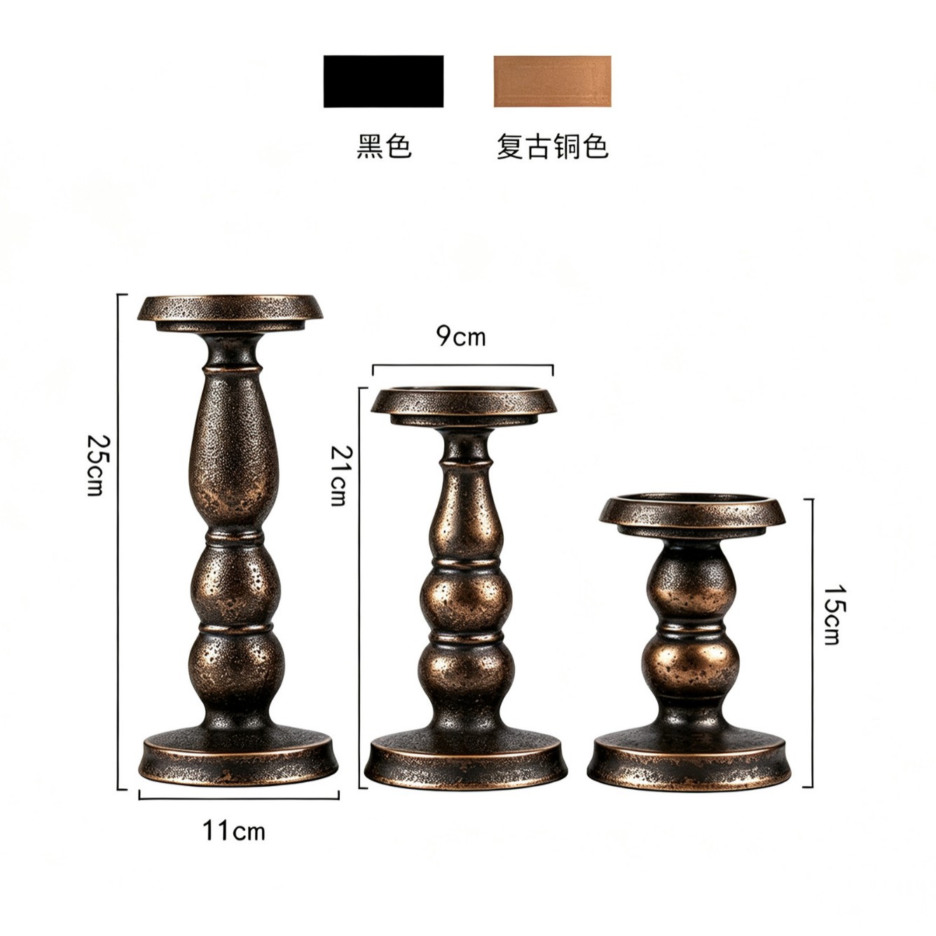 Candelabro de hierro negro, adorno artístico, vela romántica para boda, regalo creativo, decoración para mesa de comedor, cena a la luz de las velas, decoración del hogar de estilo europeo image 14