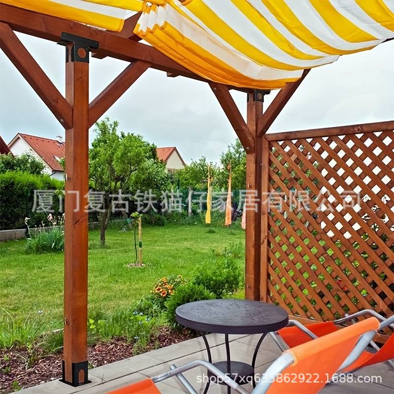 Soporte de Fijación para Viga y Columna de Metal, Ajustable y Resistente para Pérgola image 4