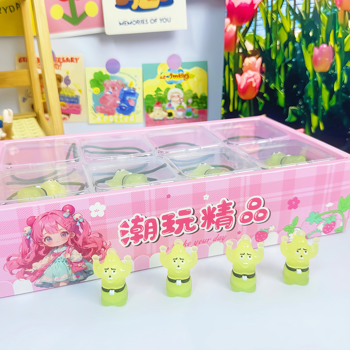 B Colgante de pato asado que cambia de color con sensor de luz UV que cambia de color modelos explosivos Colgante de coche creativo puestos de juguetes para niños