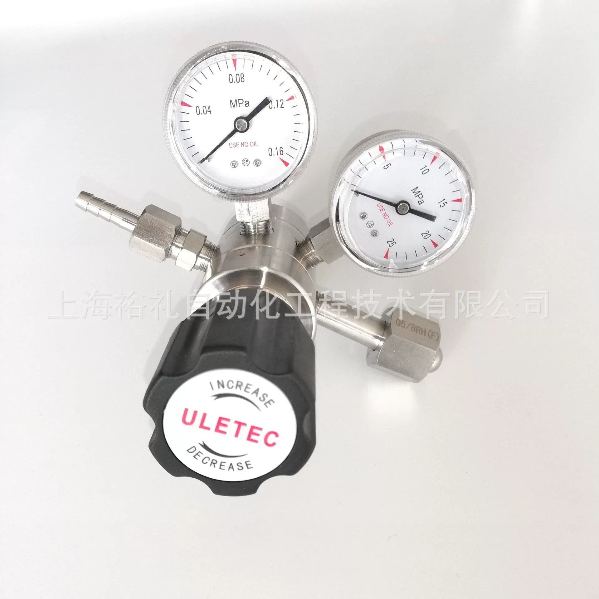 ULETEC из нержавеющей стали высокого давления редуктор газа высокой чистоты кислород-азот-аргон-гий-водород ацетилен-диоксид-газ