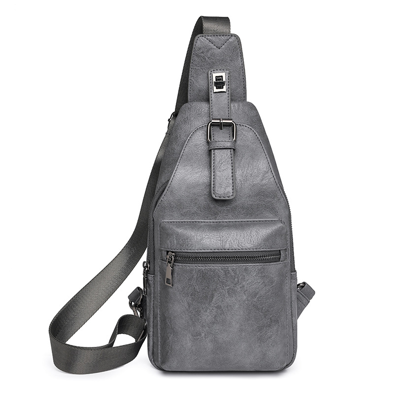 PU bag chest bag crossbody women's bag women's shoulder bag men's waist bag_voghion.com