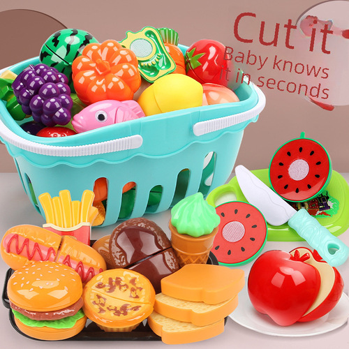 Cross-border best-selling children's role-playing cutting fun vegetable baby cutting fruits children's kitchen toy set