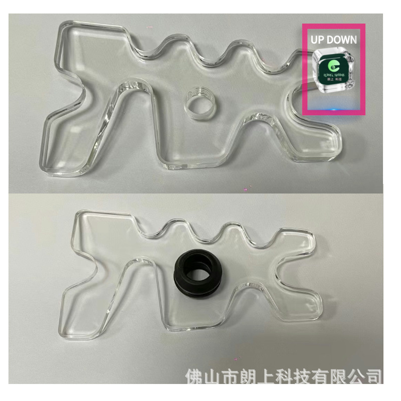 亚克力透明九球杆架杆头135MM升级版架杆器桌球台球用品鹿角架