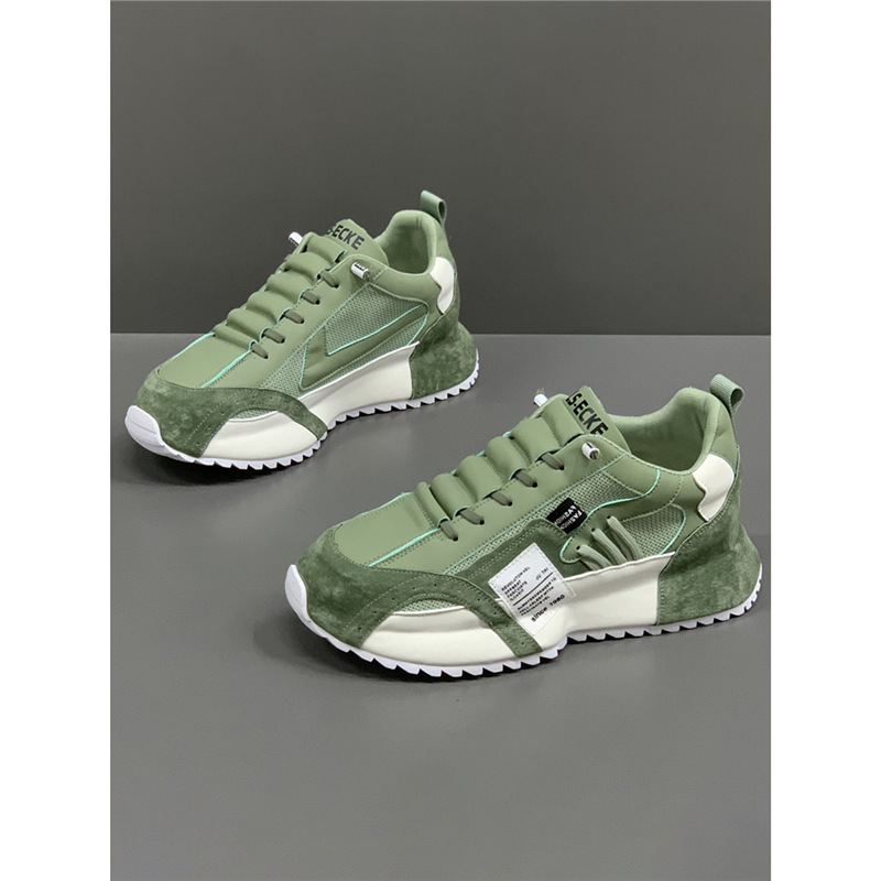 유럽 역 남자 신발 2024 새로운 가을 통기성 올 매치 스포츠 캐주얼 신발 내부 조깅 아빠 신발 남성
